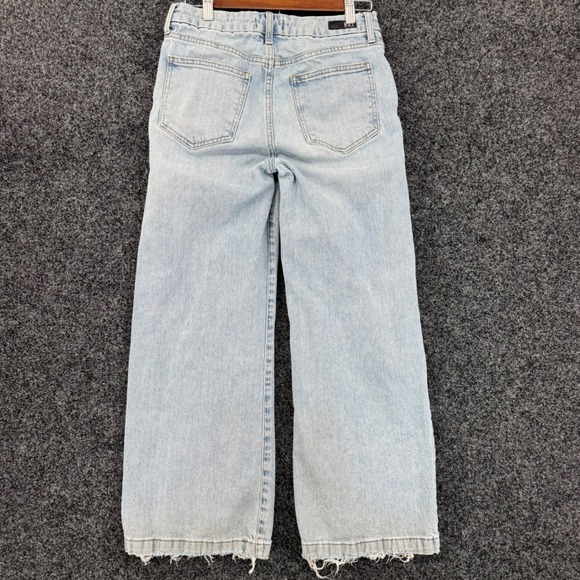 Kut from the Kloth Denim - KUT from the Kloth Meg Wide Leg Raw Hem Jeans Light Wash Blue Size 4